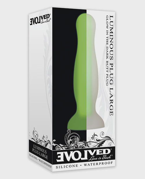 Luminous Anal Plug Large - Green