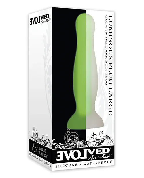 Luminous Anal Plug Large - Green