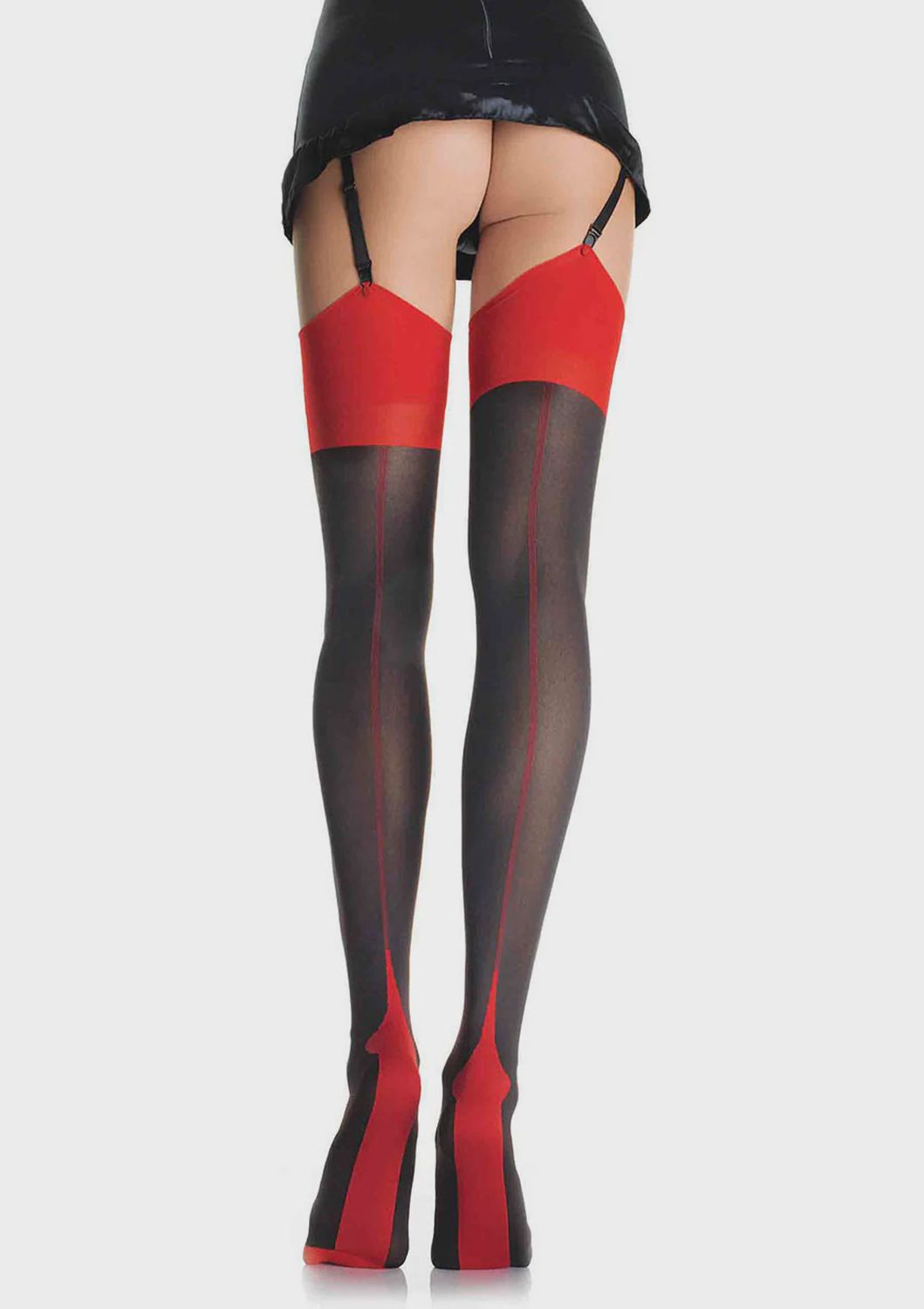 Lycra Cuban Heel Two Toned Stocking