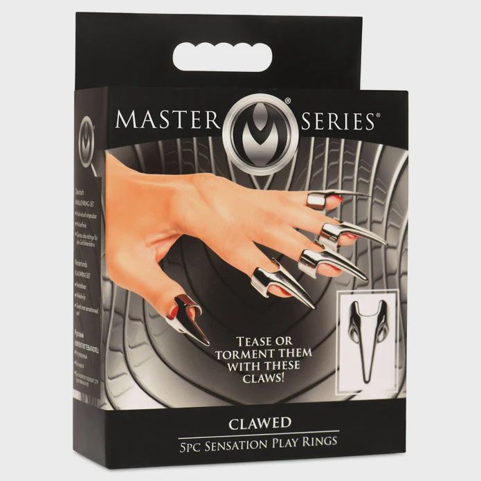 Master Series Clawed Sensation Stainless Steel Play Rings (5 Piece)