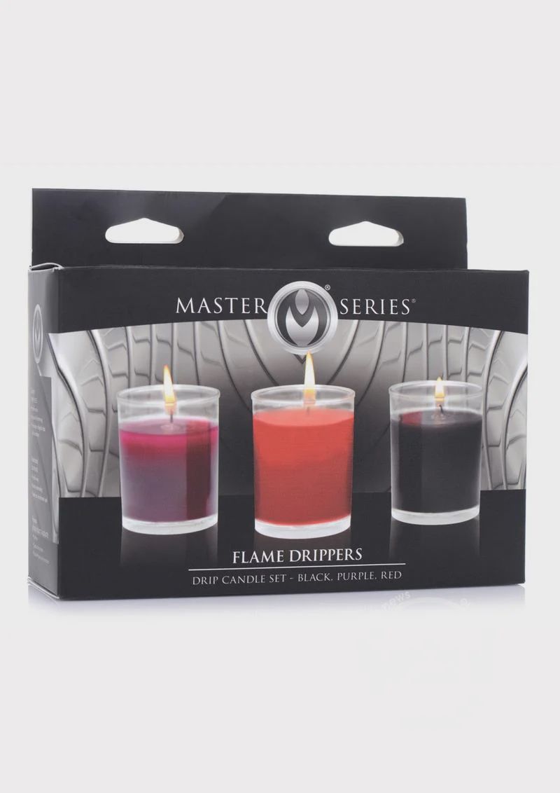 Master Series Flame Drippers Drip Candle Set - Red/Black Master Series Flame Drippers Drip Candle Set - Red/Black