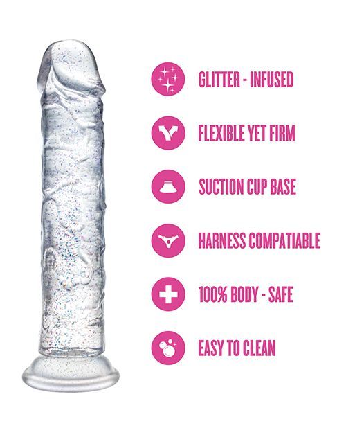 Naturally Yours - Gala - Sparkling Clear Dildo