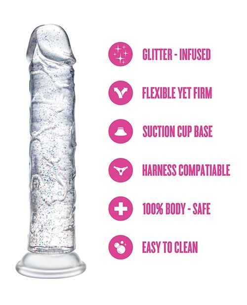 Naturally Yours - Glamor - Sparkling Clear Dildo