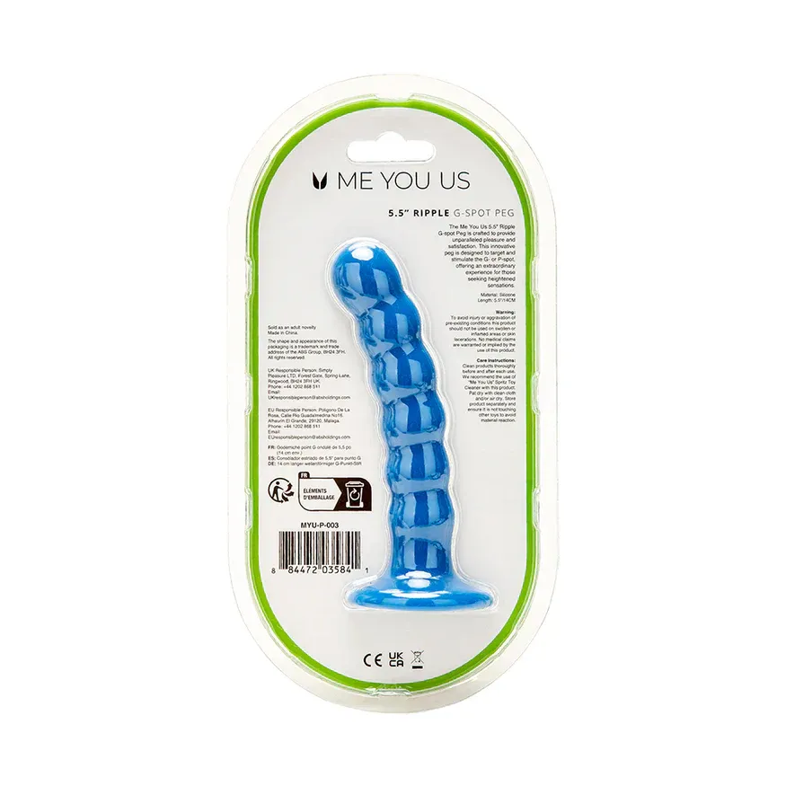 Me You Us 5.5 in. Ripple G-Spot Peg