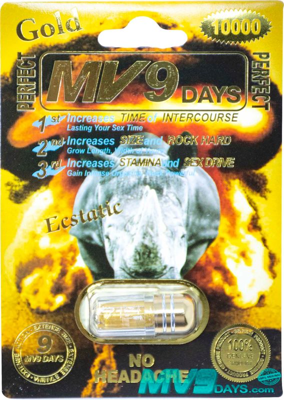 MV9 Gold 9000 Male Enhancement 1ct
