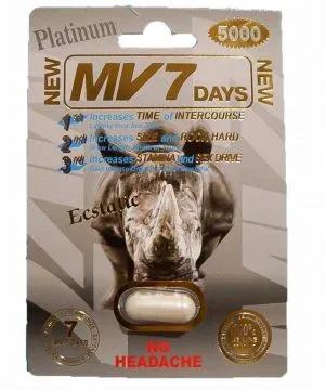 MV7 Platinum 5000 Male Enhancement 1ct