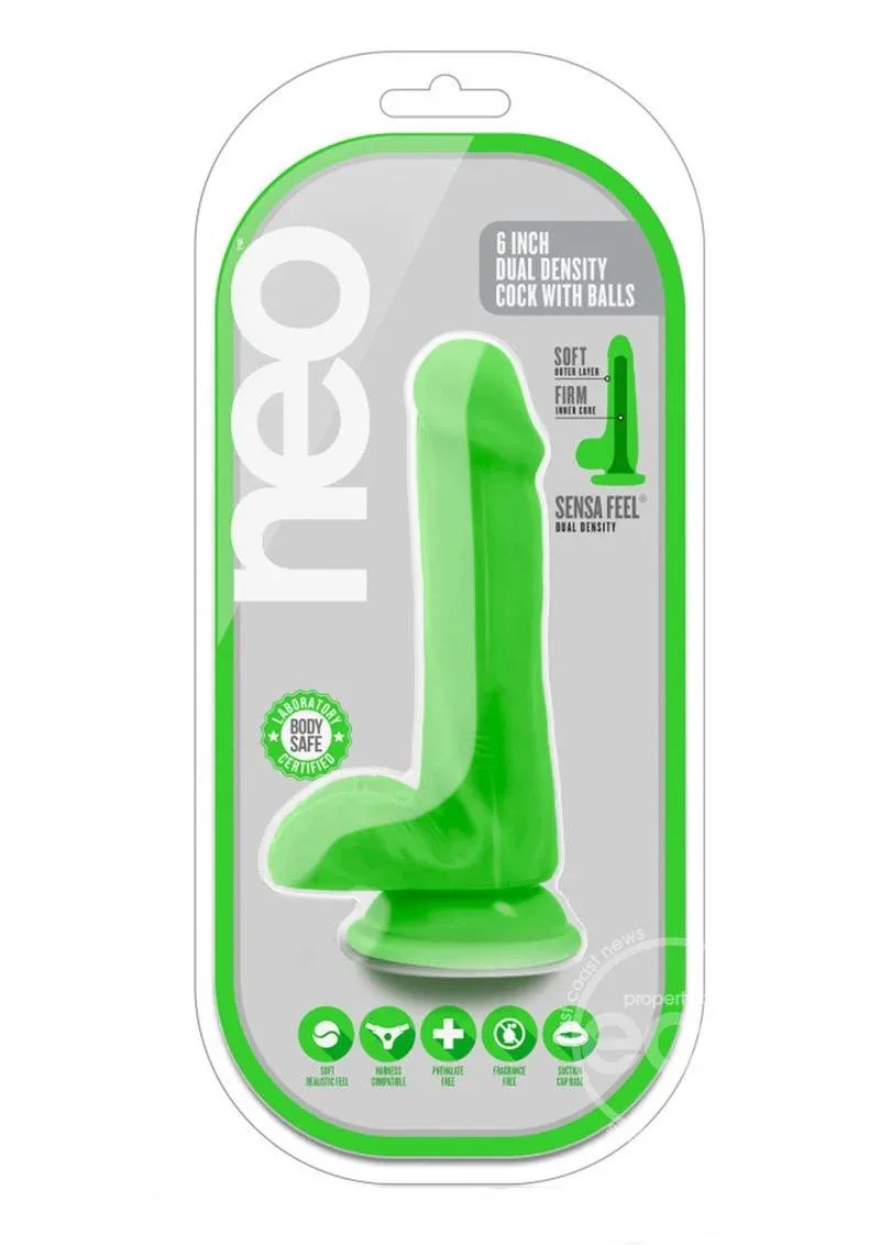 NEO DUAL DENSITY REALISTIC COCK W BALLS