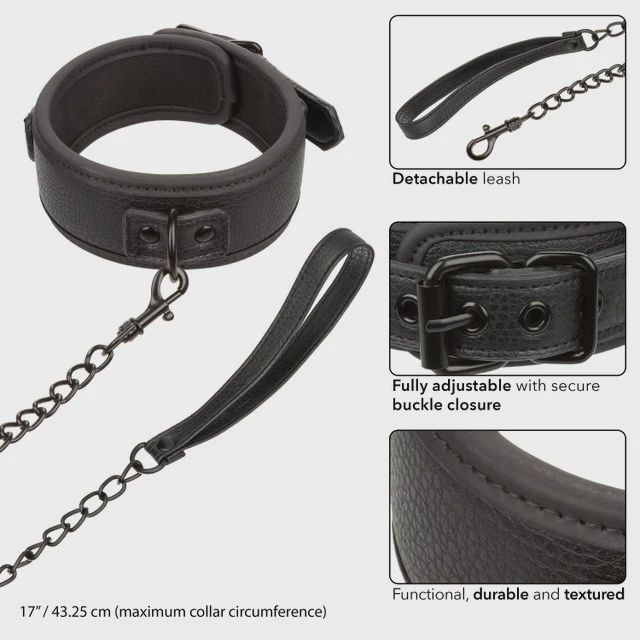 Nocturnal Collection Collar &amp; Leash - Black