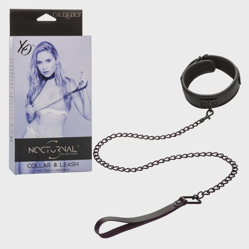 Nocturnal Collection Collar &amp; Leash - Black