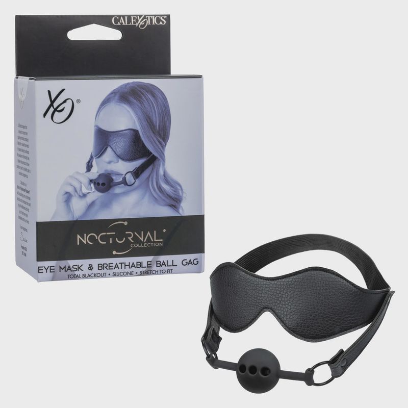 Nocturnal® Collection Eye Mask &amp; Breathable Ball Gag