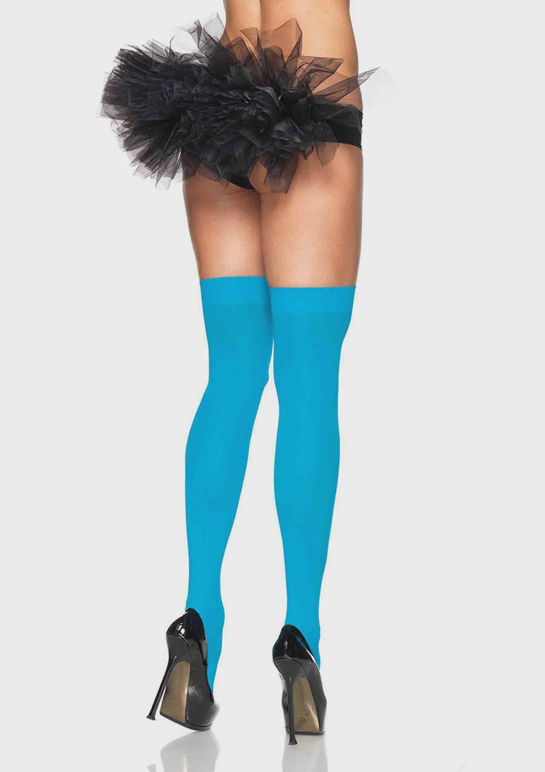 Nylon Over The Knee O/S NEON BLUE
