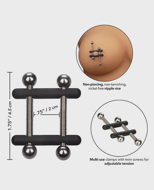 Nipple Grips Power Grip Crossbar Nipple Vices - Black