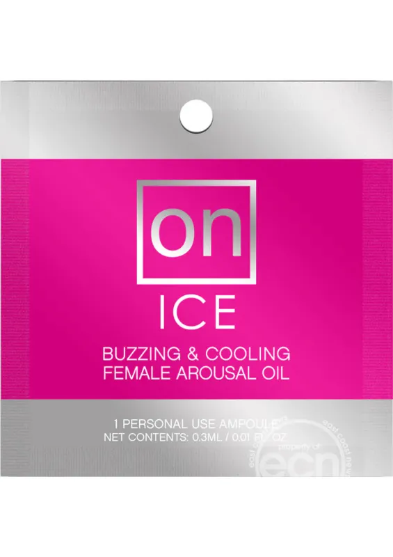 On Ice Buzzing &amp; Cooling Female Arousal Oil .3ml