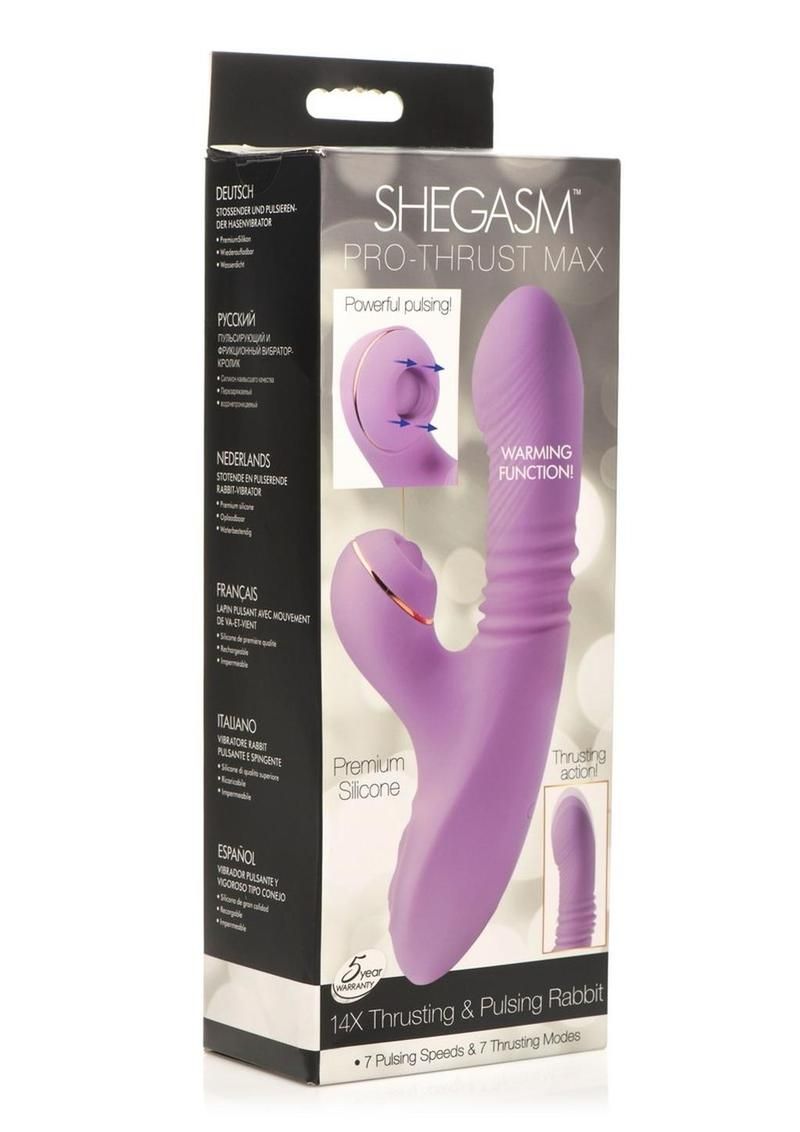 Pro-Thrust Max 14X Thrusting And Pulsing Silicone Rabbit