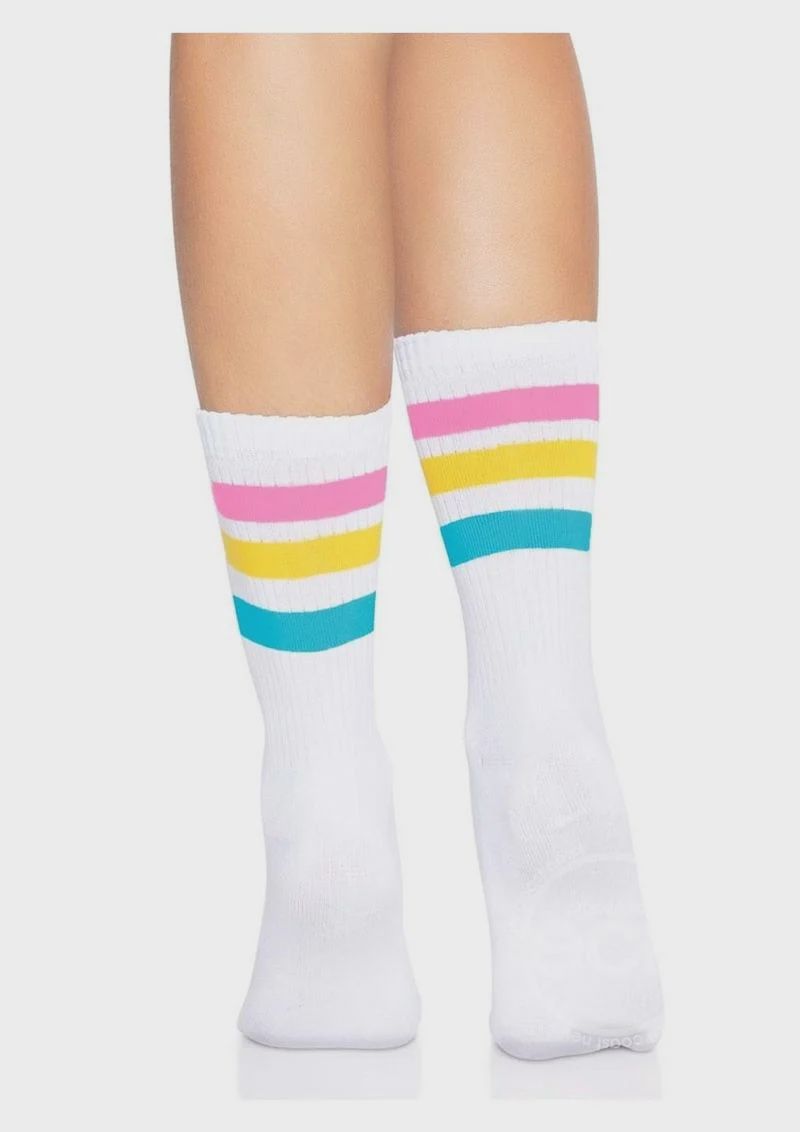 Pride Crew Socks Pansexual - O/S - Multi-Color