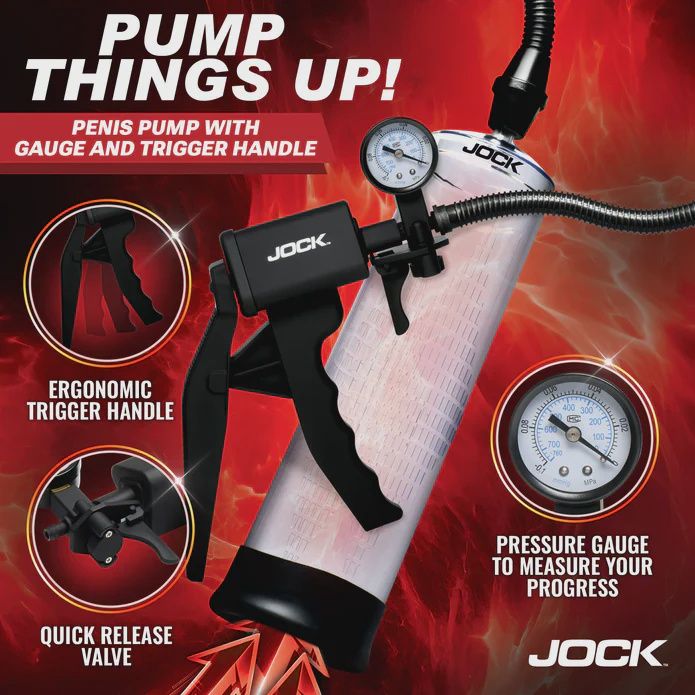 Pump Up Penis Pump with Gauge &amp; Trigger Handle