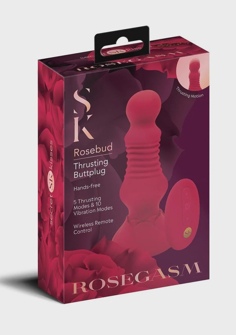 REMOTE CONTRL THRUSTING ROSEBUD BUTTPLUG