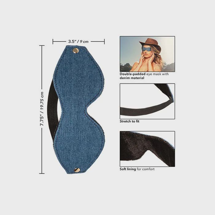Ride 'Em Premium Denim Collection Eye Mask