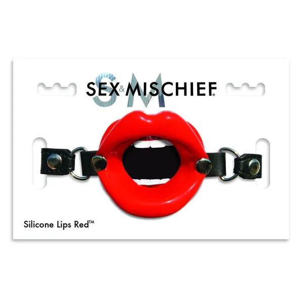 S&amp;M Silicone Lips Red