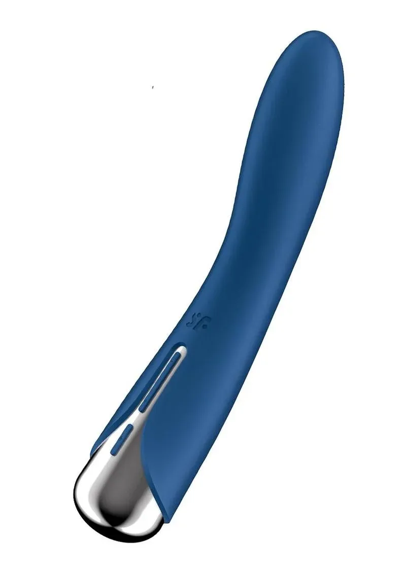 Satisfyer Spinning Vibe 1 Rechargeable Silicone Rotating G-Spot Vibrator - Blue