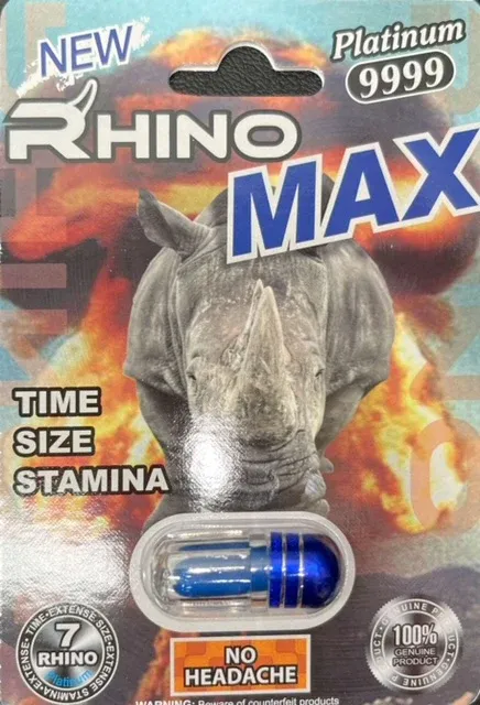 Rhino MAX Platinum 9999 Male Enhancement (1 ct)
