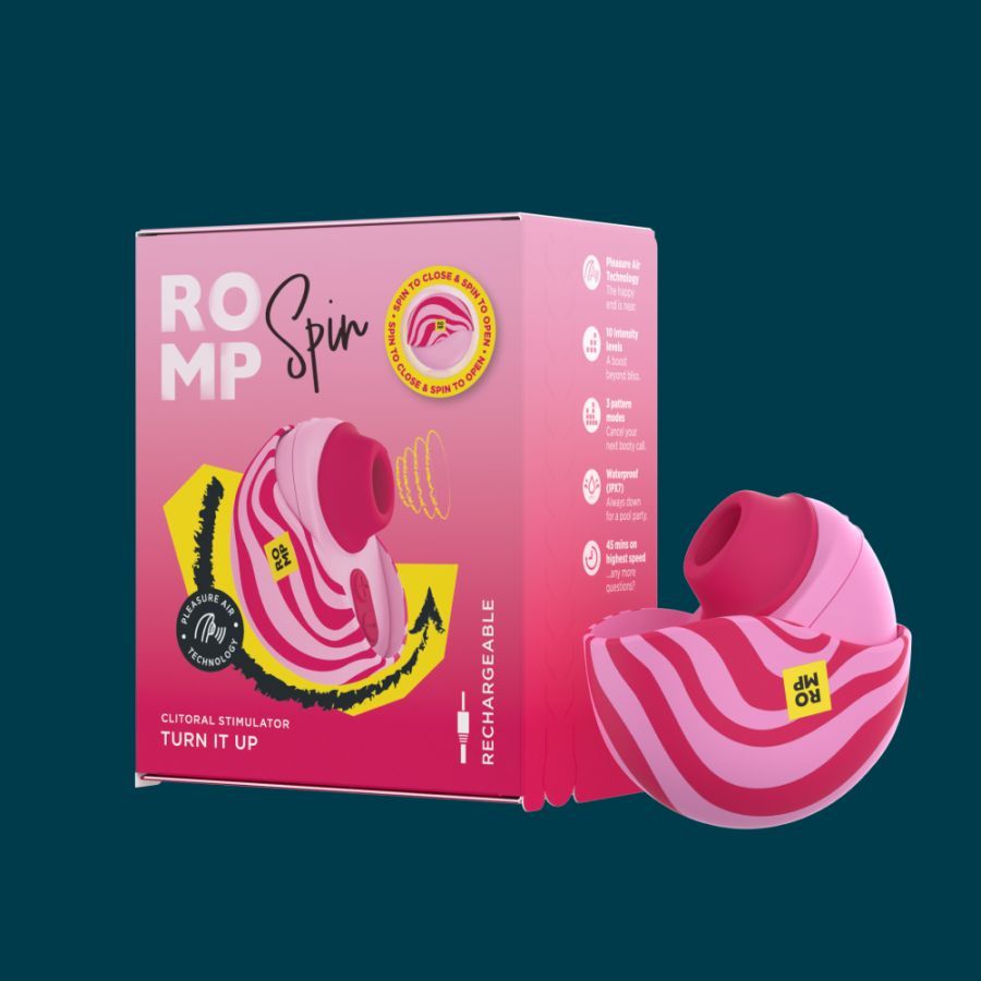 ROMP SPIN Travel Rechargeable Clitoral Stimulator - Pink