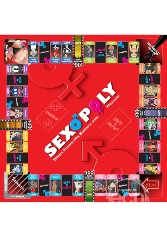 Sexopoly Board Game