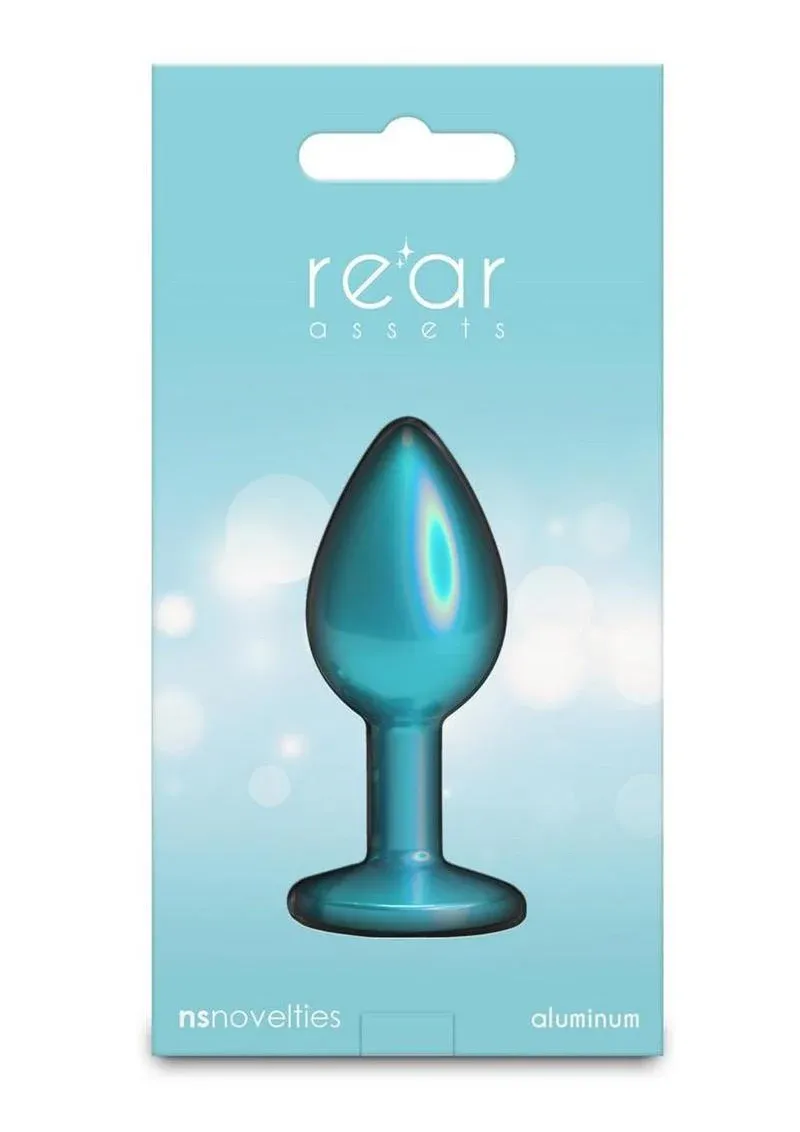 Rear Assets Chrome Anal Plug - Small - Teal