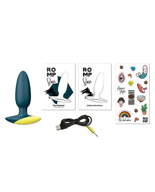 ROMP Bass Vibrating Anal Plug - Teal