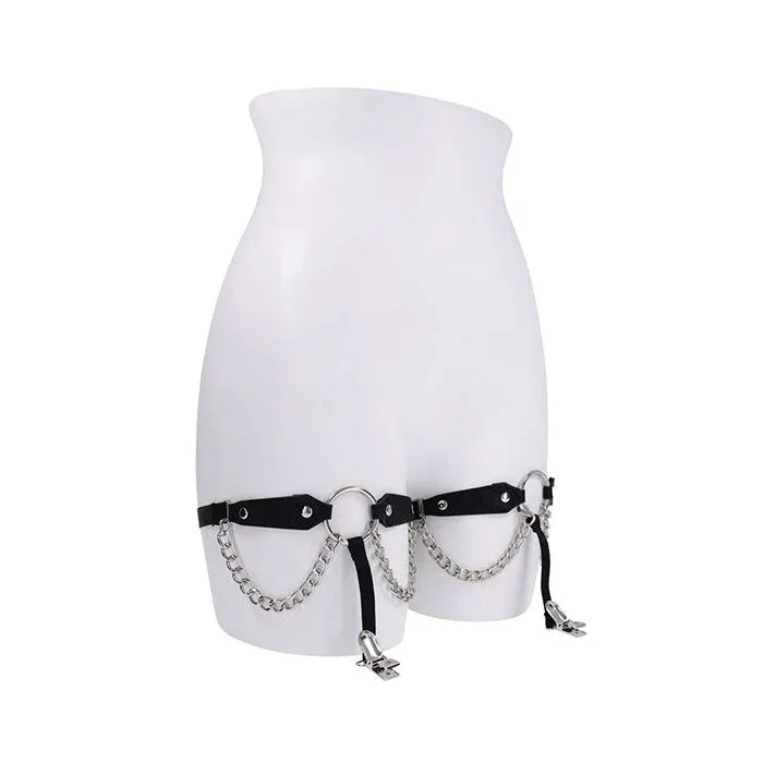 Sex &amp; Mischief Chain Lace Garters