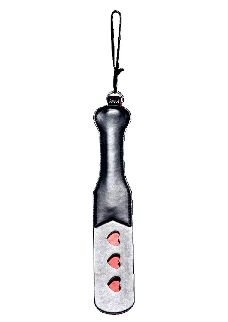Sex &amp; Mischief Heart Paddle 12.5in - Black