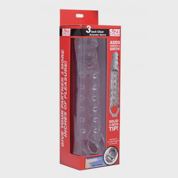 Size Matters 3" Clear Extender Sleeve