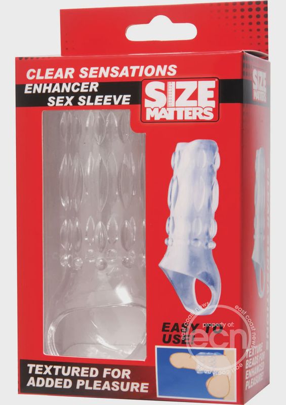 Size Matters Enhancer Sex Sleeve - Clear