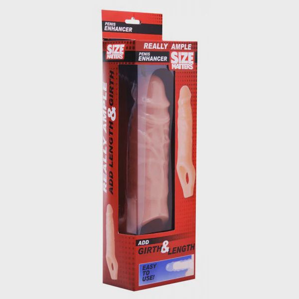 Size Matters Really Ample Penis Enhancer Sheath Flesh Color
