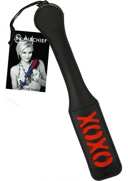 Sex &amp; Mischief XOXO Paddle 12in - Black