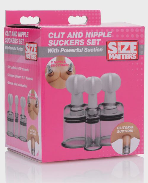 Size Matters Clit &amp; Nipple Suckers Set
