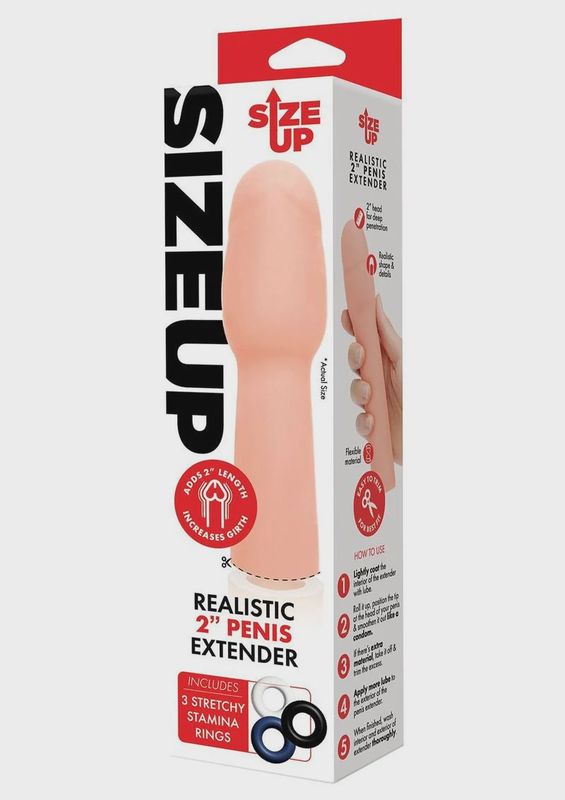 SU 2 IN. REALISTIC PENIS EXTENDER