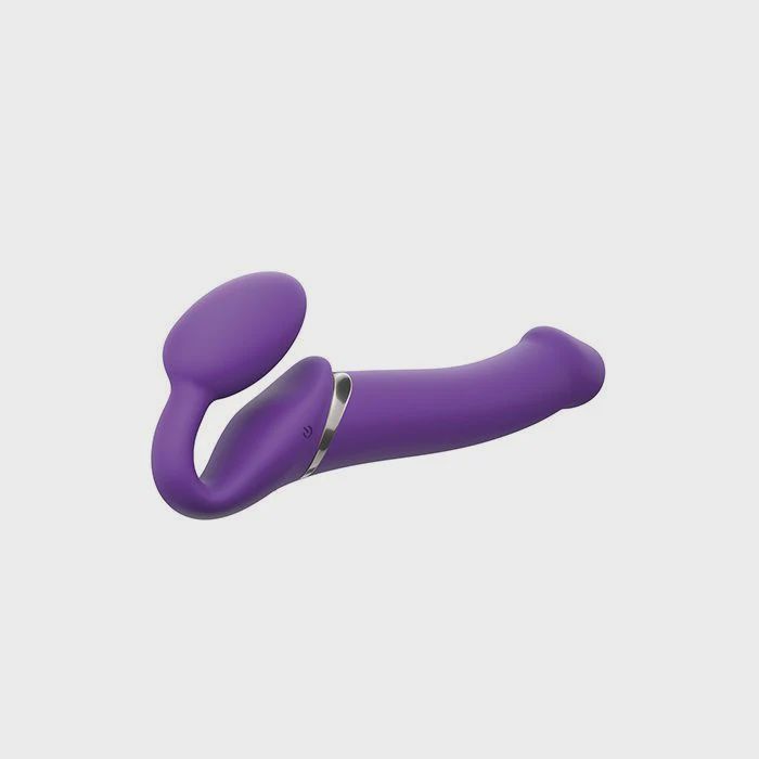 Strap On Me Vibrating Bendable M Strapless Strap On - Purple