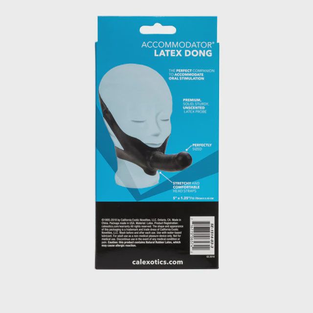 The "Original" Accommodator® Latex Dong - Black