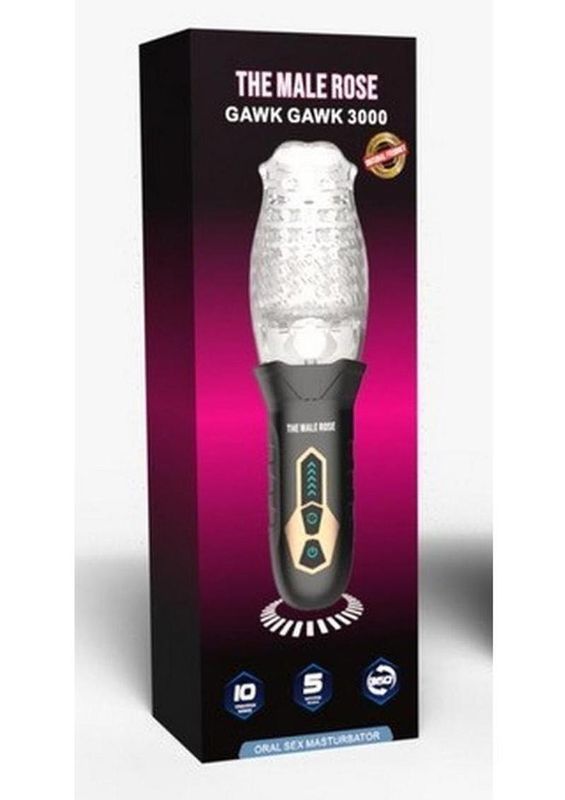 The Male Rose Rotating Blow Job Simulator - Black