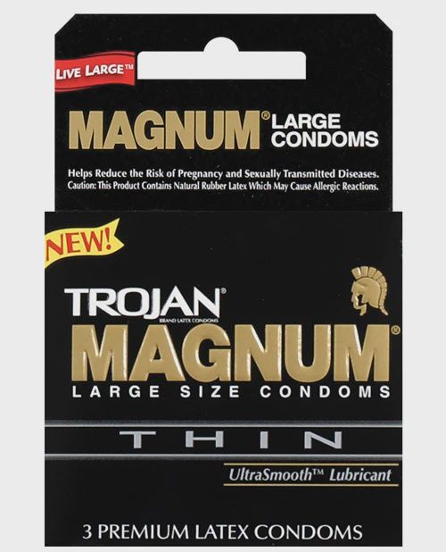 Trojan Magnum Thin Condoms - Box of 3