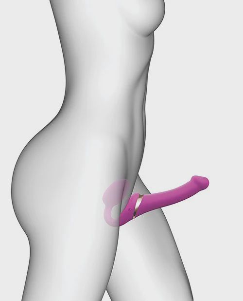 Strap On Me Multi Orgasm Bendable Strapless Strap On Medium - Fuchsia