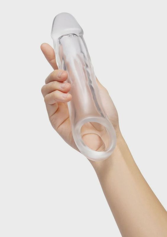 SU 2 IN. SEE-THRU PENIS EXTENDER W/ BALL LOOP
