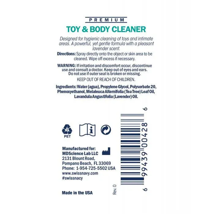 Swiss Navy Toy &amp; Body Cleaner - 1 oz
