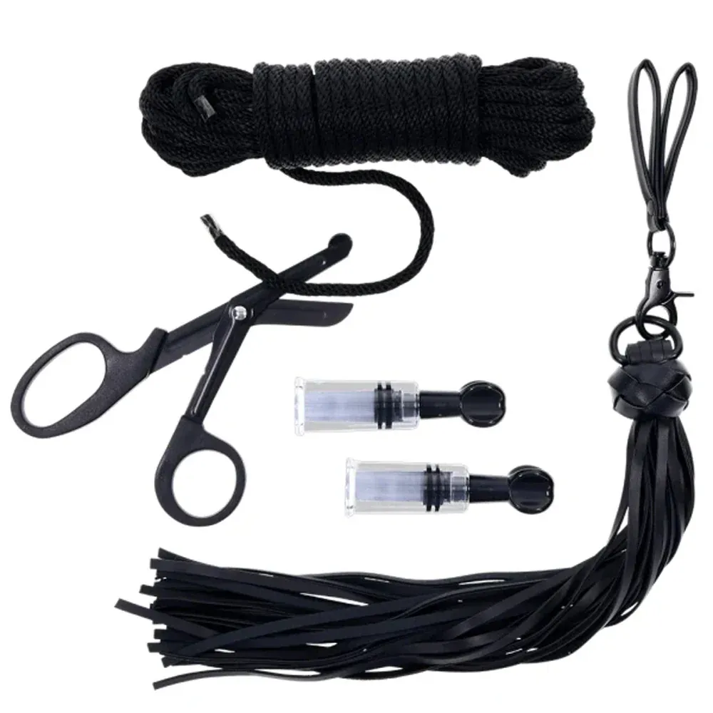 Tied and Twisted Bondage Kit - Black