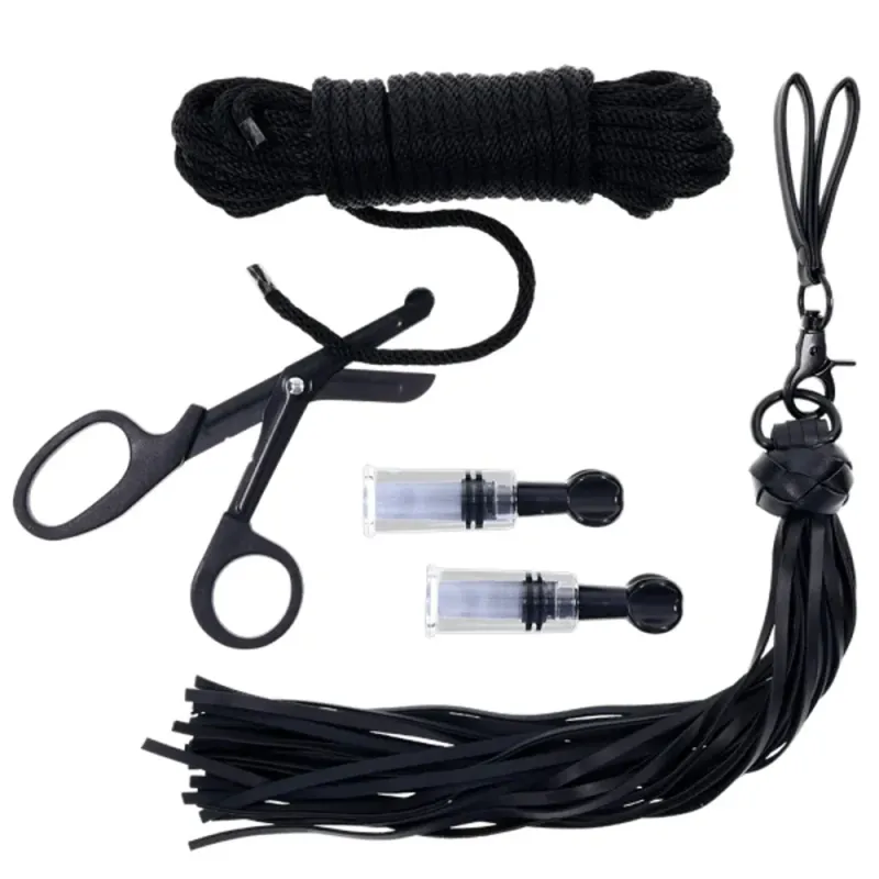 Tied and Twisted Bondage Kit - Black