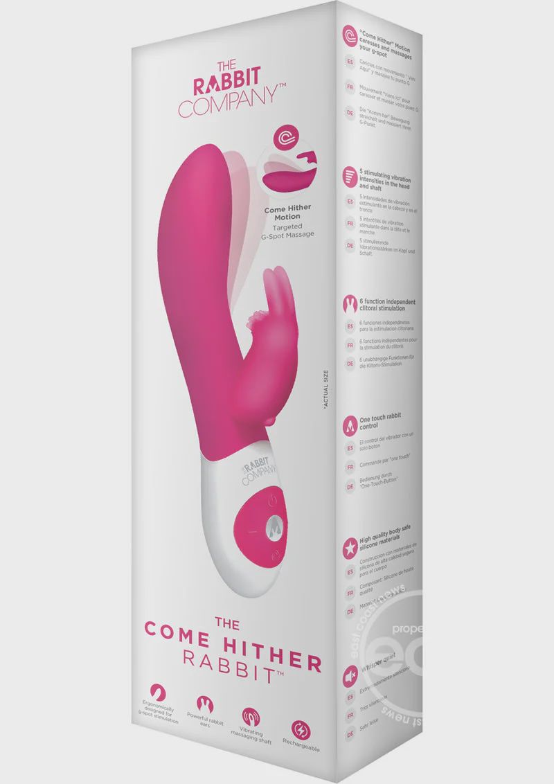 The Come Hither Silicone Rabbit Waterproof Pink