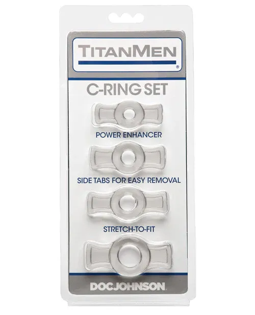Titanmen Tools Cock Ring Set - Clear
