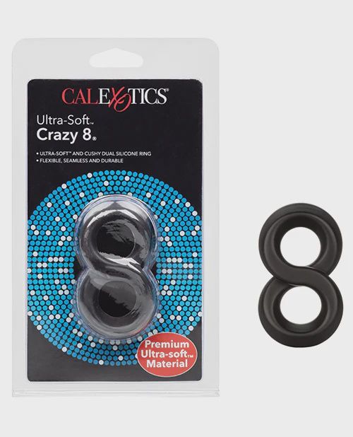 Ultra Soft Crazy 8 Ring - Black