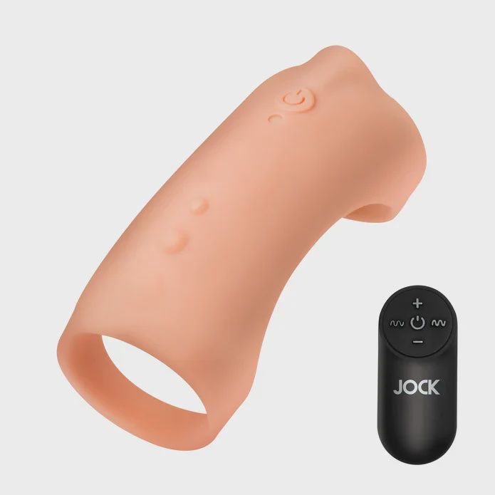 Vibrating Silicone Penis Sleeve - Medium